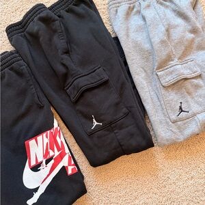 Nike Kids Sweatpants - Black and Gray